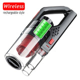 150W 6000PA Car Vacuum Cleaner Wet/Dry Portable Handheld Vacuum Cleaner with 4.5M Power Cord for Car Strong Power Suction