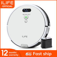 ILIFE V8s/V8 Plus Robot Vacuum Cleaner Vacuum Wet Mop Navigation Planned Cleaning large Dustbin Water Tank Schedule disinfection